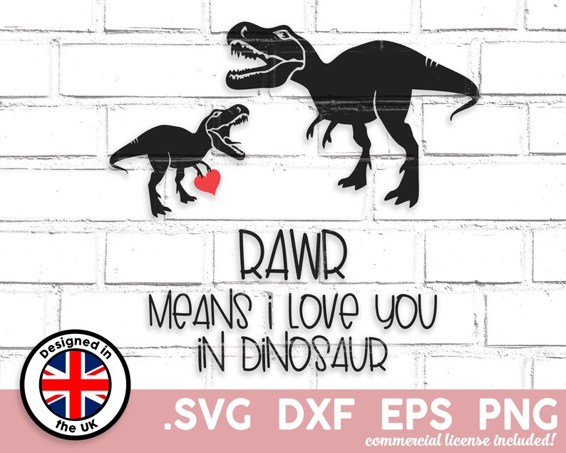 Download Mother's Day SVG kids dinosaur cut file to wear to | Etsy