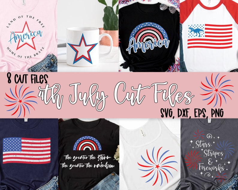Download 4th of July SVG Bundle Dxf eps png cut files for | Etsy