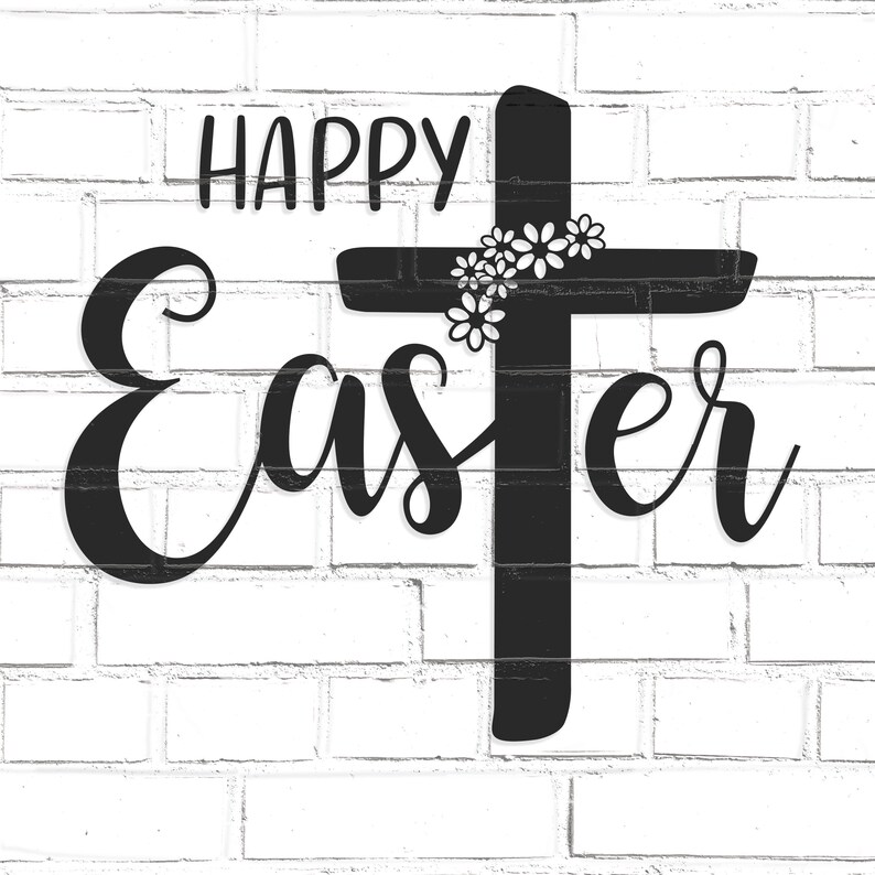 Download Easter SVG religious Easter shirt with christian Cross cut | Etsy