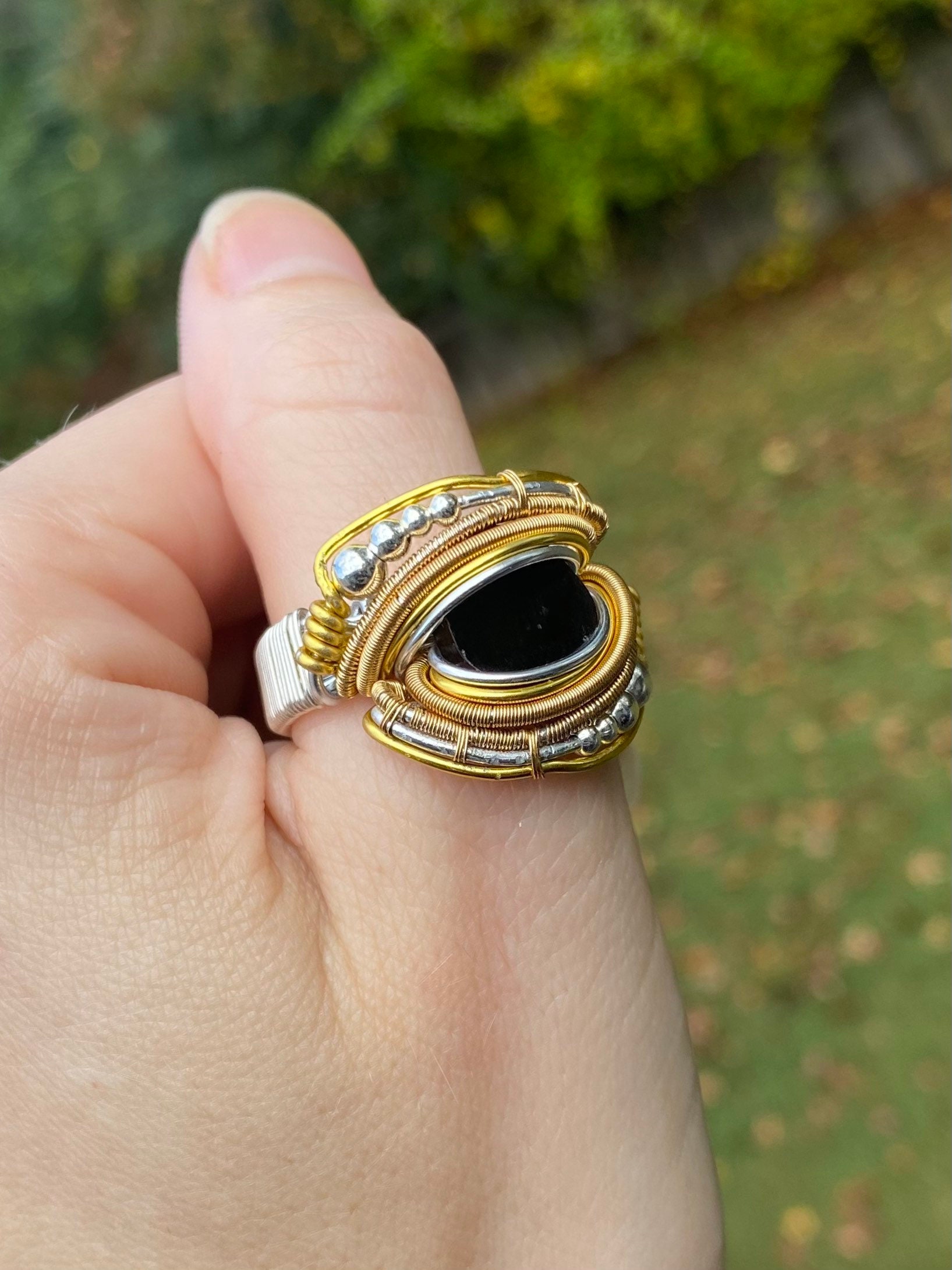 Black wire ring deals