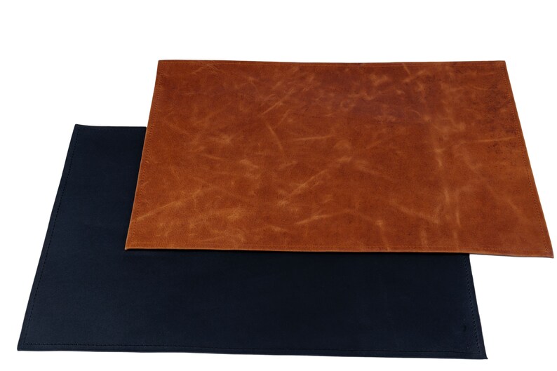 Geniune Leather Placemats and Coasters Table Placemats Etsy