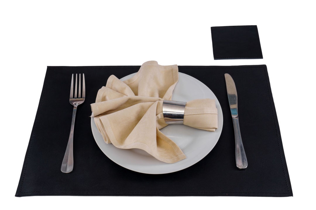 Geniune Leather Placemats and Coasters, Table Placemats 45x30cm