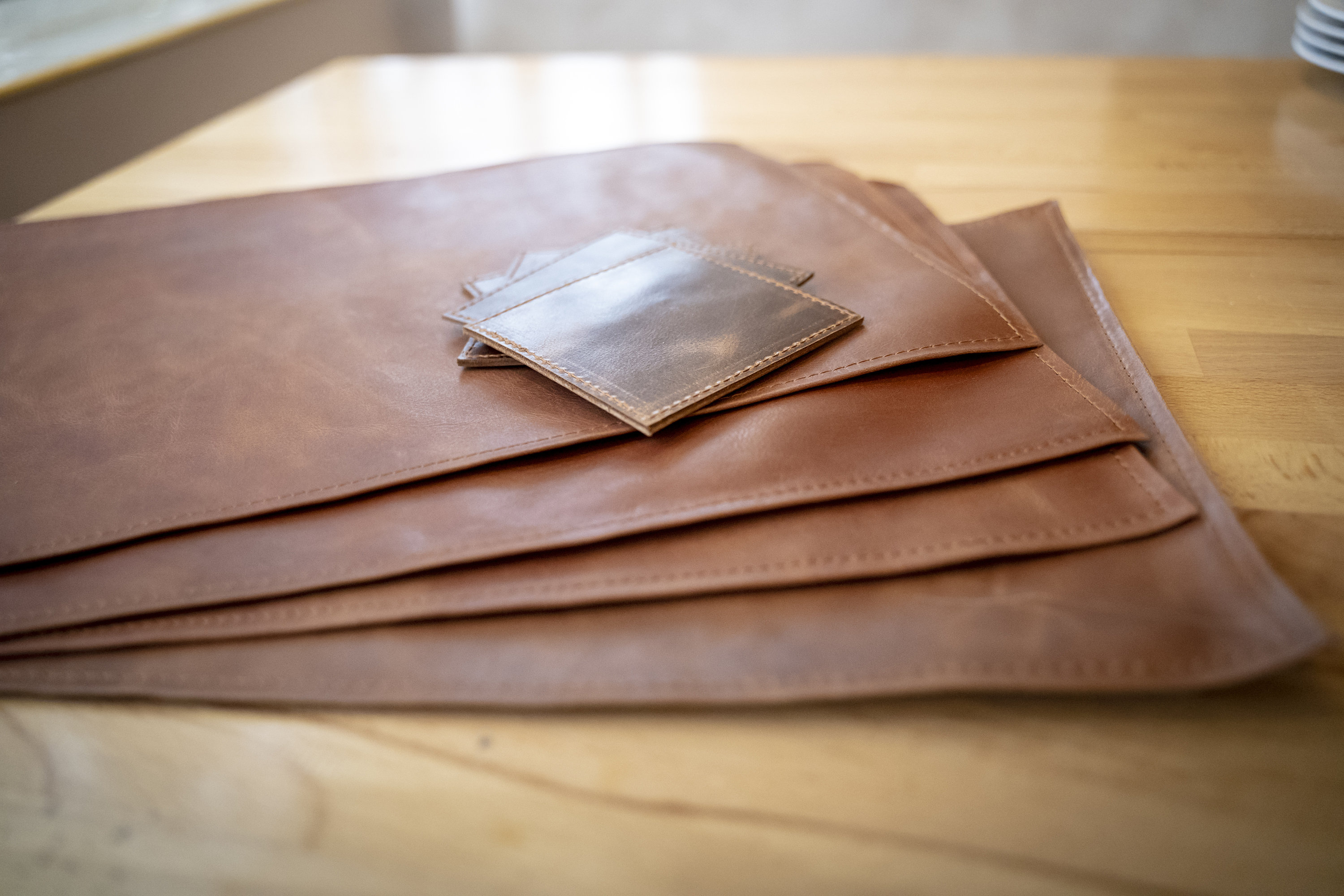 Geniune Leather Placemats and coasters Table Placemats Etsy