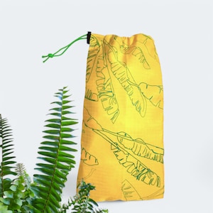Bolsa impermeável com elástico, tecido reciclado original