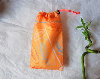 SET 2 Waterproof bags with elastic, exclusive tropical print, various patterns