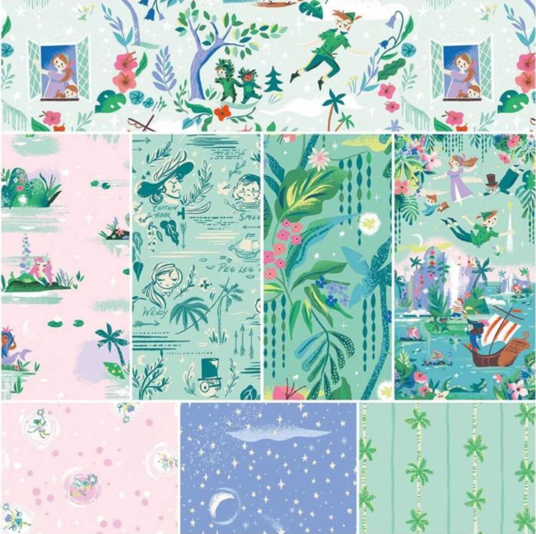 Forever Neverland 1 Yard Bundle, Riley Blake Designs - Designed by Jill ...