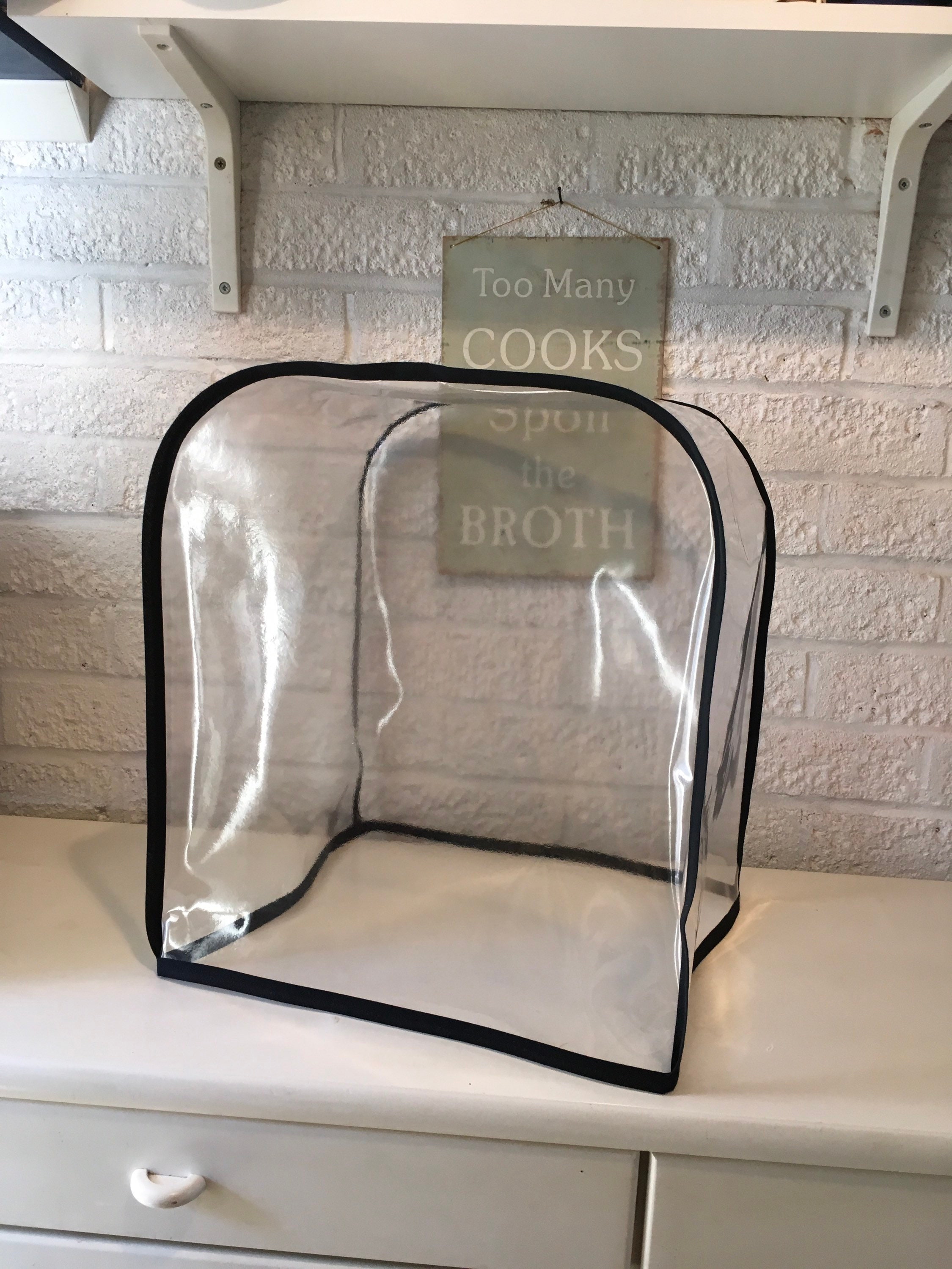 Clear PVC Onyx Black Kitchenaid 7 QT Stand Mixer Cover Etsy