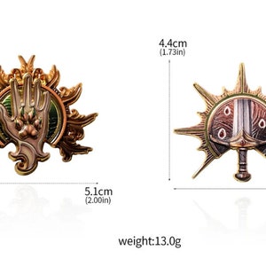 Baldur's Gate-Klassen-Pins 12 Stile verfügbar Dungeons und Drachen Rollenspiele Baldur's Gate 3 Bild 2