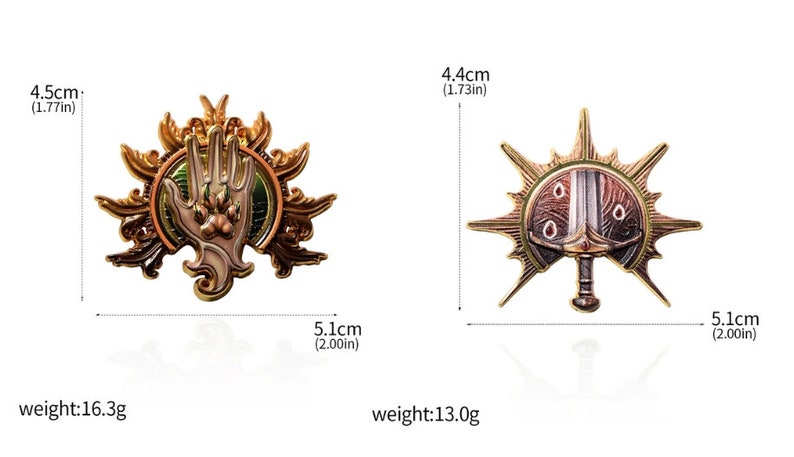Baldur's Gate-Klassen-Pins 12 Stile verfügbar Dungeons und Drachen Rollenspiele Baldur's Gate 3 Bild 2