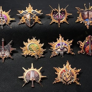 Baldur's Gate Class Pins | 12 Styles Available | Dungeons and Dragons | Roleplaying Games | Baldur's Gate 3