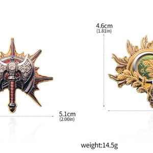 Baldur's Gate-Klassen-Pins 12 Stile verfügbar Dungeons und Drachen Rollenspiele Baldur's Gate 3 Bild 3