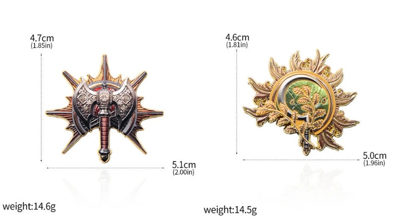 Baldur's Gate-Klassen-Pins 12 Stile verfügbar Dungeons und Drachen Rollenspiele Baldur's Gate 3 Bild 3