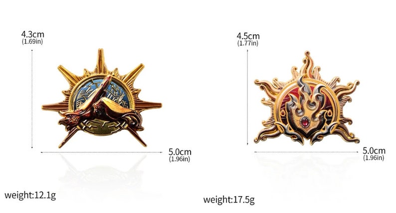 Baldur's Gate-Klassen-Pins 12 Stile verfügbar Dungeons und Drachen Rollenspiele Baldur's Gate 3 Bild 5