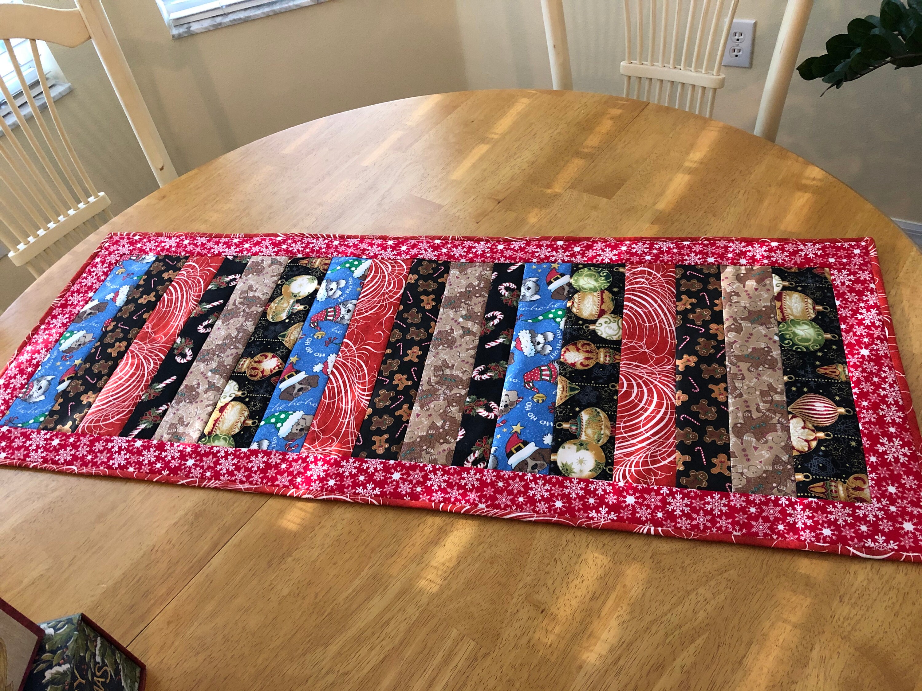 Quilted Christmas Table Runner Etsy