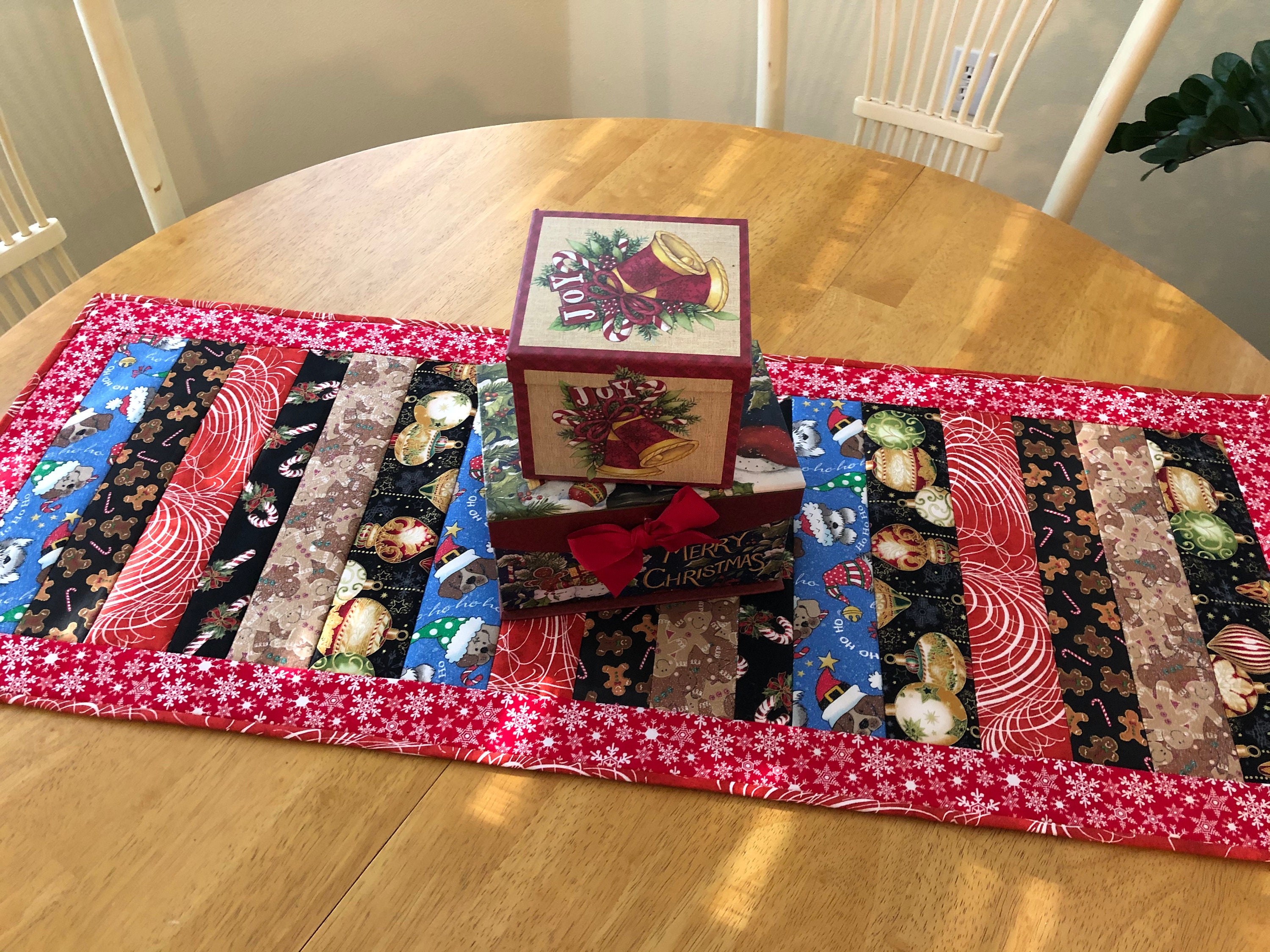 Quilted Christmas Table Runner Etsy