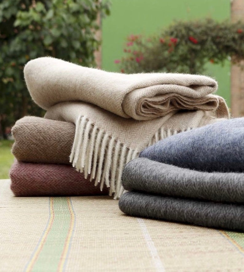 Couverture 100% Bébé Alpaca couvertures en laine | Etsy