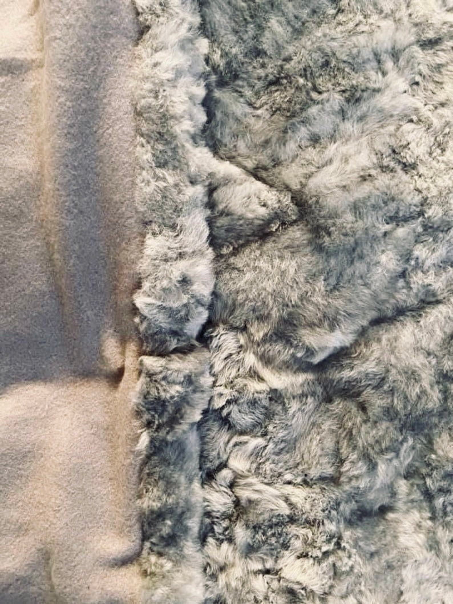 Deluxe Silver Baby Alpaca rug handmade in Peru Premium Etsy