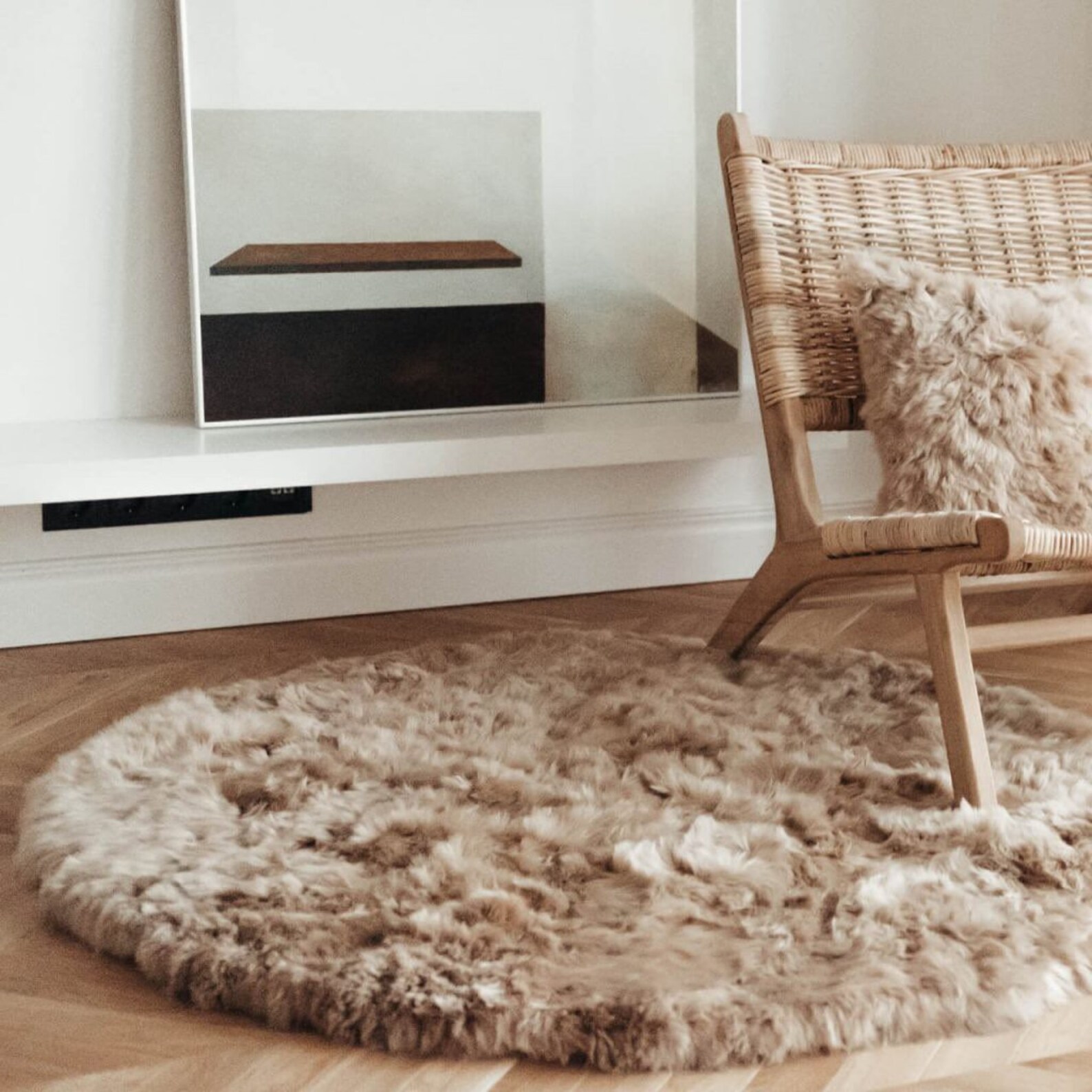 Luxurious warm brown Alpaca fur rug sand fur rug Alpaca Etsy