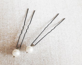 Real Pearl Hair Pin, Wedding Accessories,  Bridal Hair Pins