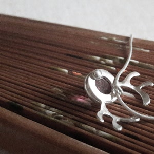 Rudolph Red-Nosed Reindeer Pendant, Red Corundum Christmas Charm image 9