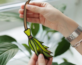 Susan Green Feather Stained Glass Suncatcher Susan Green Feather Stained Glass Suncatcher