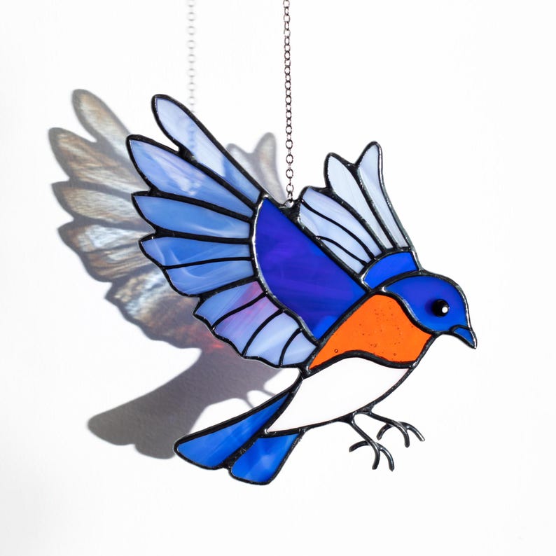 Stained Glass Parrot Suncatcher