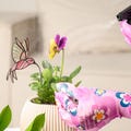 Hummingbird Stained Glass Plant Stake, Perfect Gift for Mom from Daughter, Pink Hummingbird Garden Stake, Unique Home Decor product logo