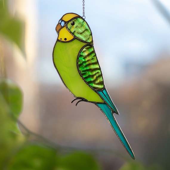 Susan Green Feather Stained Glass Suncatcher Susan Green Feather Stained Glass Suncatcher