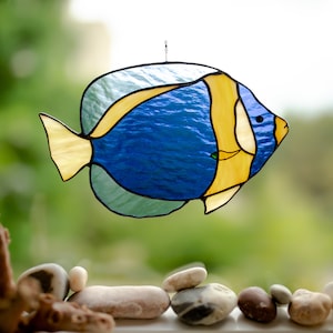Stain Glass Fish Beach House Decor Stained Glass Window Etsy Uk Stain Glass Fish Beach House Decor Stained Glass Window Etsy Uk
