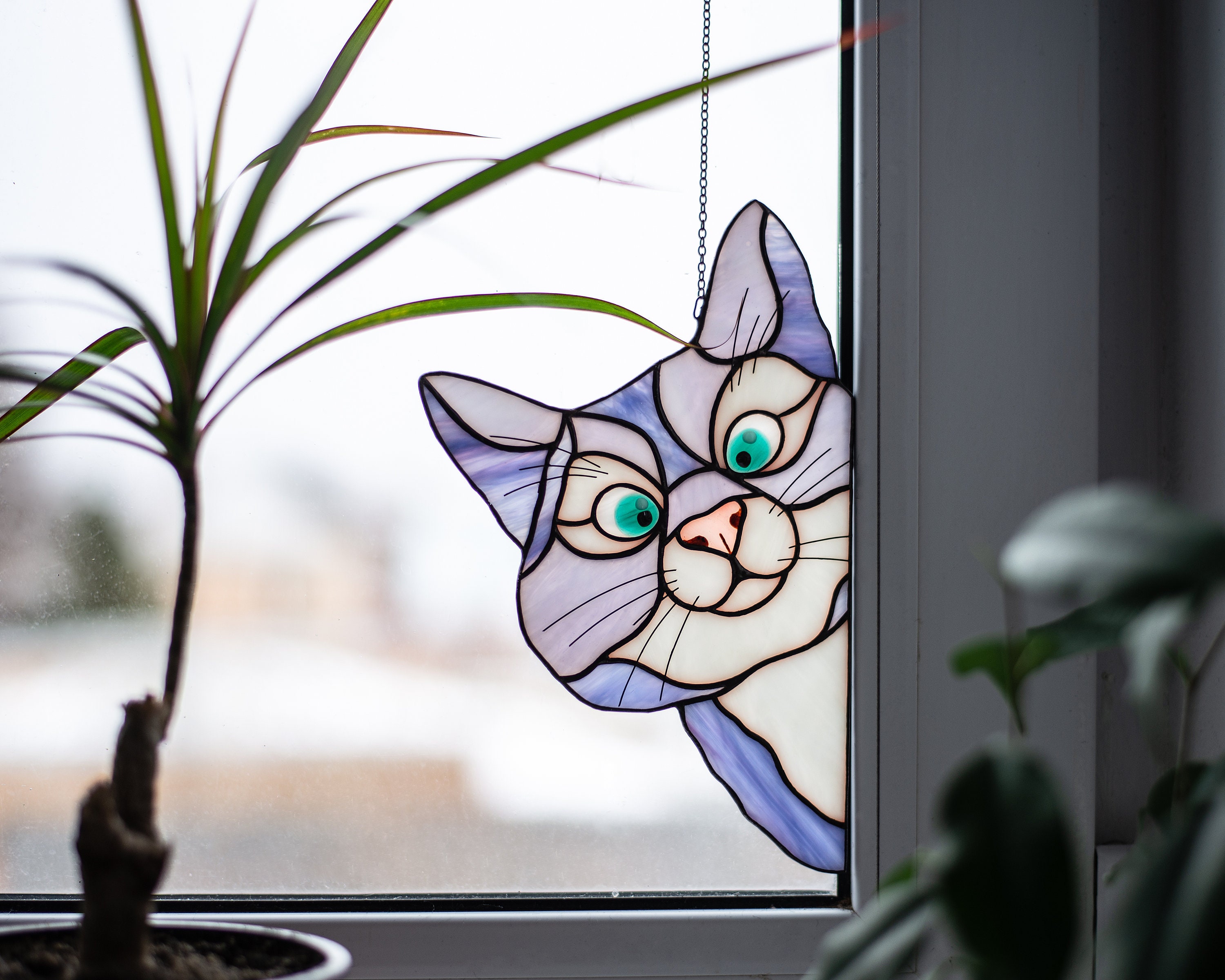 Витраж кошка