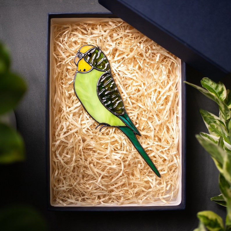 Stained Glass Parrot Suncatcher - Thumbnail 5