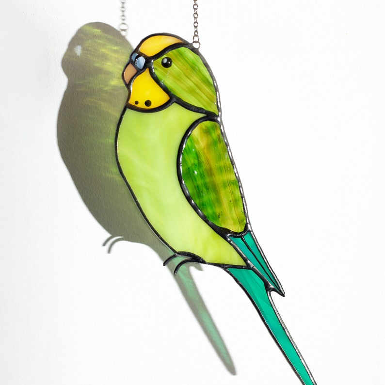 Stained Glass Parrot Suncatcher - Thumbnail 4