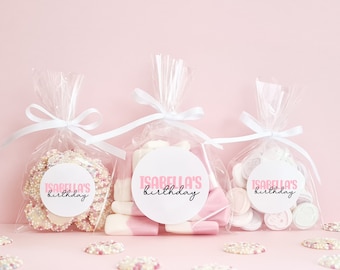 Favour Sweet Bags with Personalised Stickers - Sweet Bag Favours - Wedding, Engagement, Anniversary, Birthday Party, Hen Party, Baby Shower