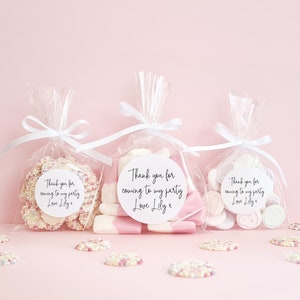 Favour Sweet Bags with Personalised Stickers - Sweet Bag Favours - Wedding, Engagement, Anniversary, Birthday Party, Hen Party, Baby Shower