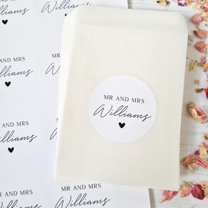 DIY Wedding Confetti Bags 100% Biodegradable Glassine Bags Personalised Stickers Wedding Confetti, Petal Confetti, Confetti Packets image 2