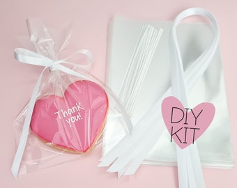 DIY Favour Sweet Cookie Biscuit Bag Kit | Favour Bags for Hen Party, Birthdays, Baby Showers, Wedding Favours