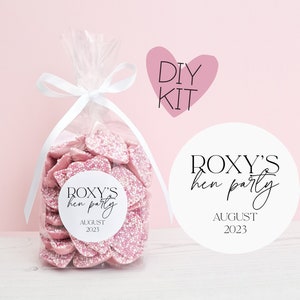 DIY Favour Sweet Bags Kit - Favour Sweet Bags Stickers for Hen Partys, Birthday Partys, Baby Showers, Weddings