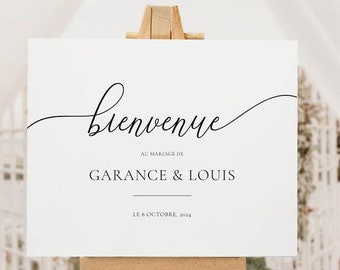 Affiche mariage personnalisée