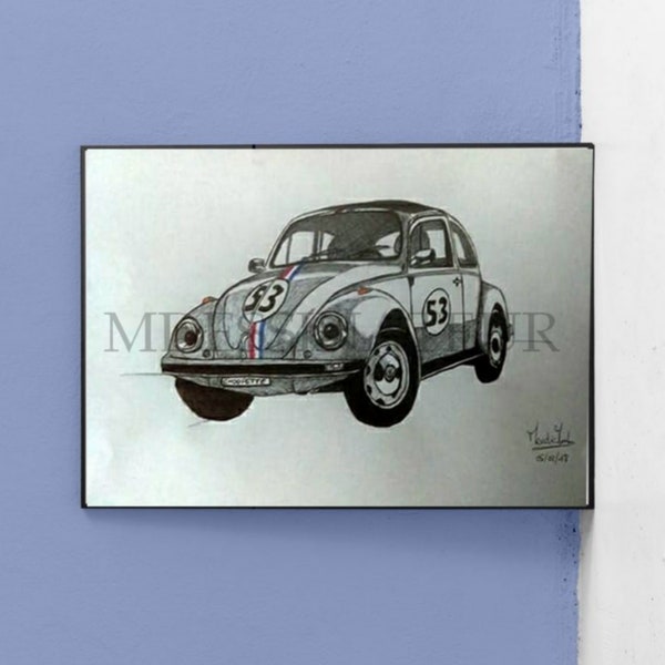 Dessin Volkswagen coccinelle choupette