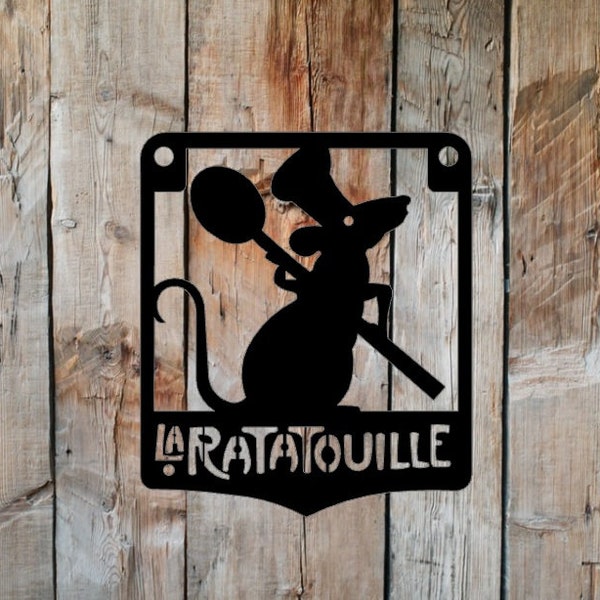 La Ratatouille Inspired Restaurant Sign 15inch