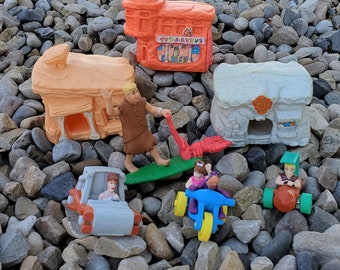 Flintstones McDonald's Happy Meal Toys Figures, 7 Pieces in Total