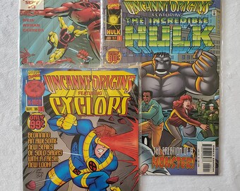 Uncanny Origins Comics; #1 feat. Cyclops, #5 feat. The Incredible Hulk, #13 feat. Daredevil