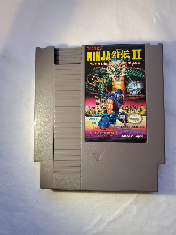 Nintendo Ninja Gaiden II Video Game, NES Ninja Gaiden 2 the