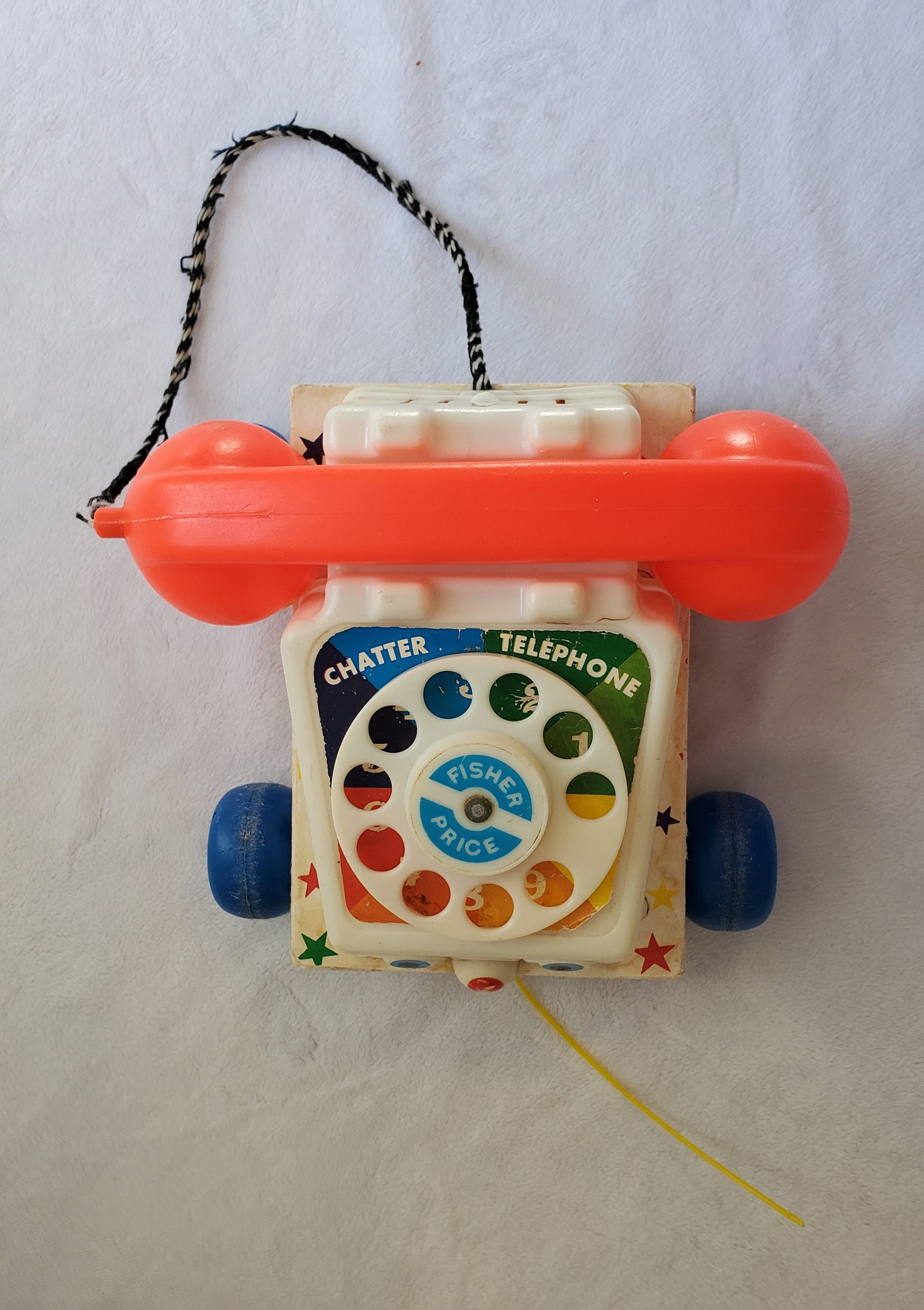アンティークFisher-Price チャッターテレフォン 木製 1960年代 アンティークFisher-Price チャッターテレフォン 木製 1960年代