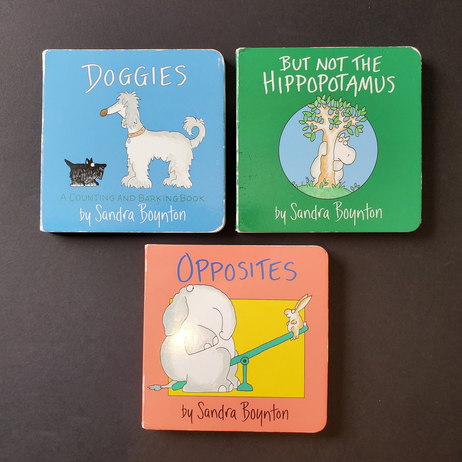 Sandra Boynton Board Books, Set of 3 Doggies, Opposites, but