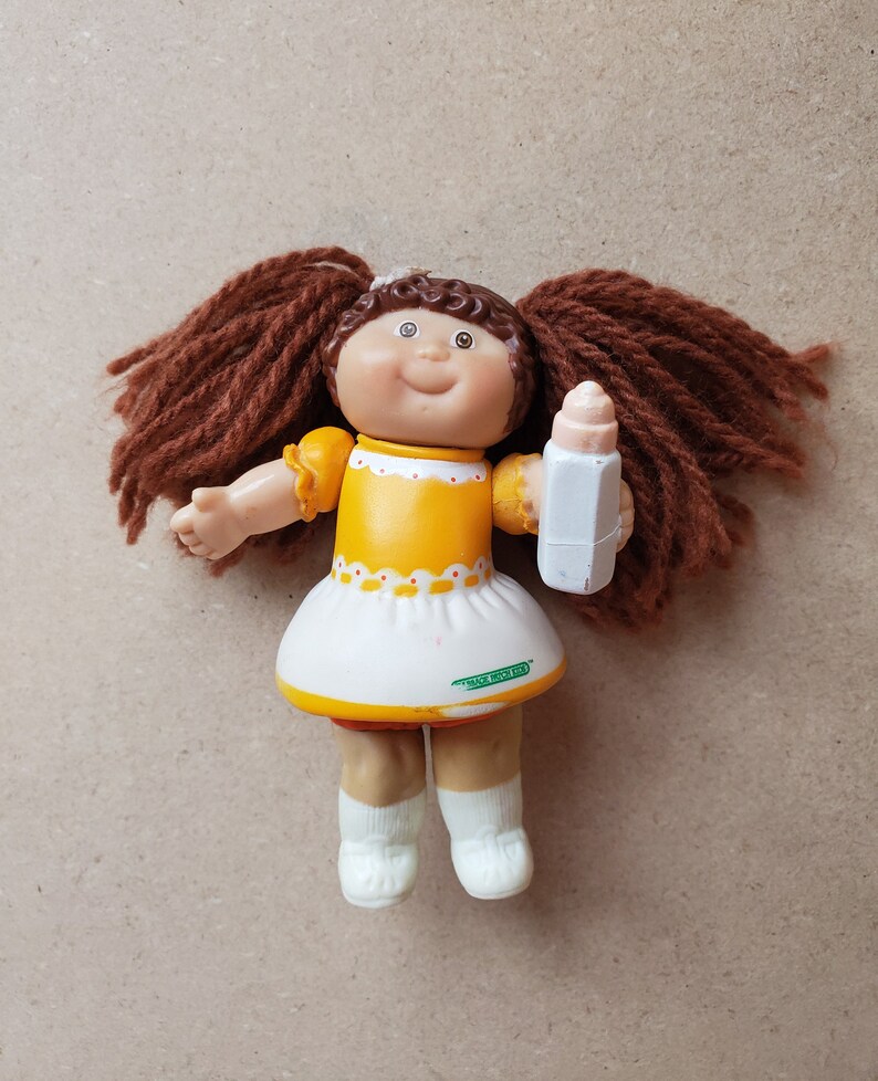 Vintage Cabbage Patch Kids Mini Dolls PVC Figures Set of 2 Etsy