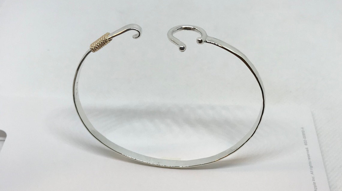 CARIBBEAN JHOOK BRACELET / Handmade / 4mm Bangle / .925 Etsy