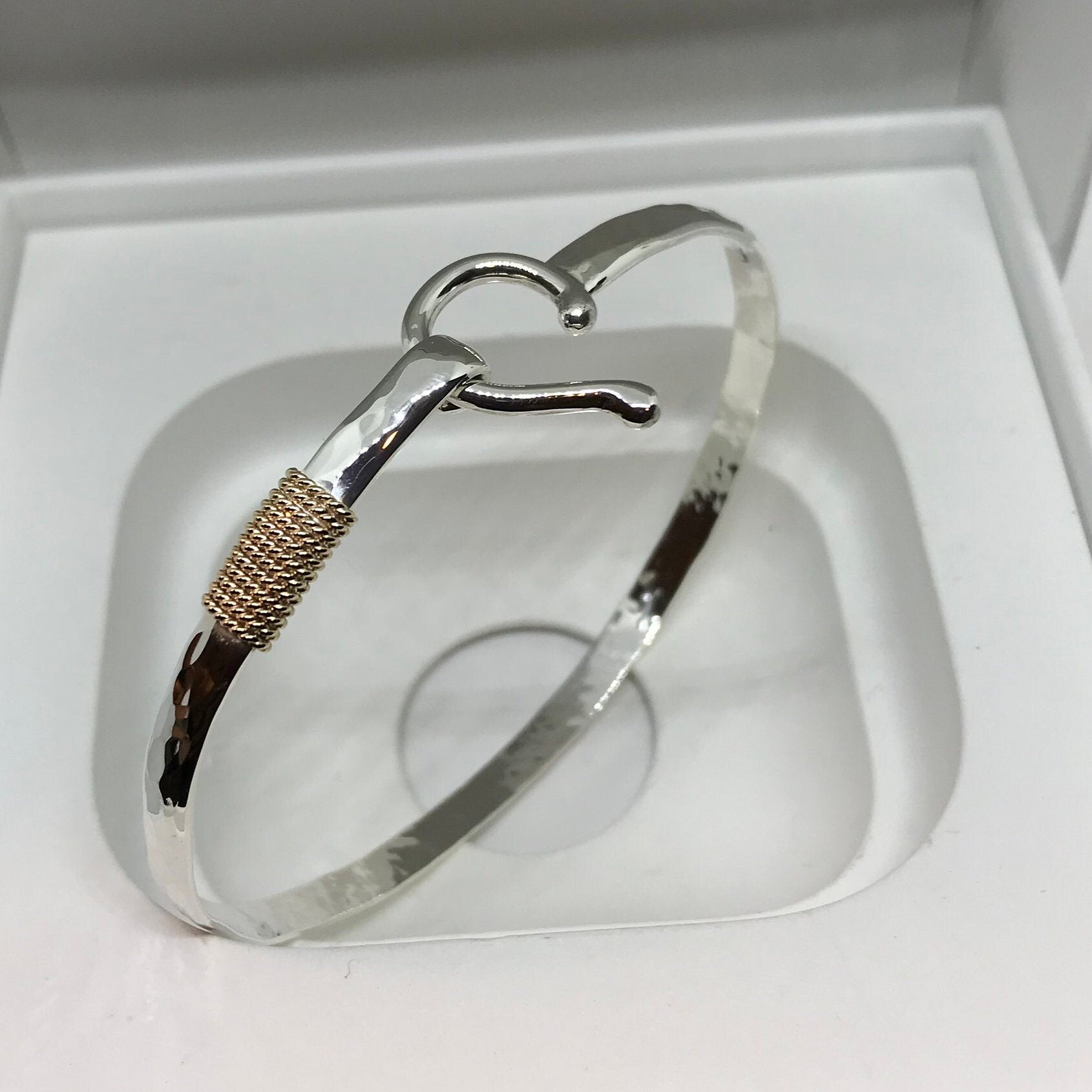 St John Sterling Silver Hook Bracelet 