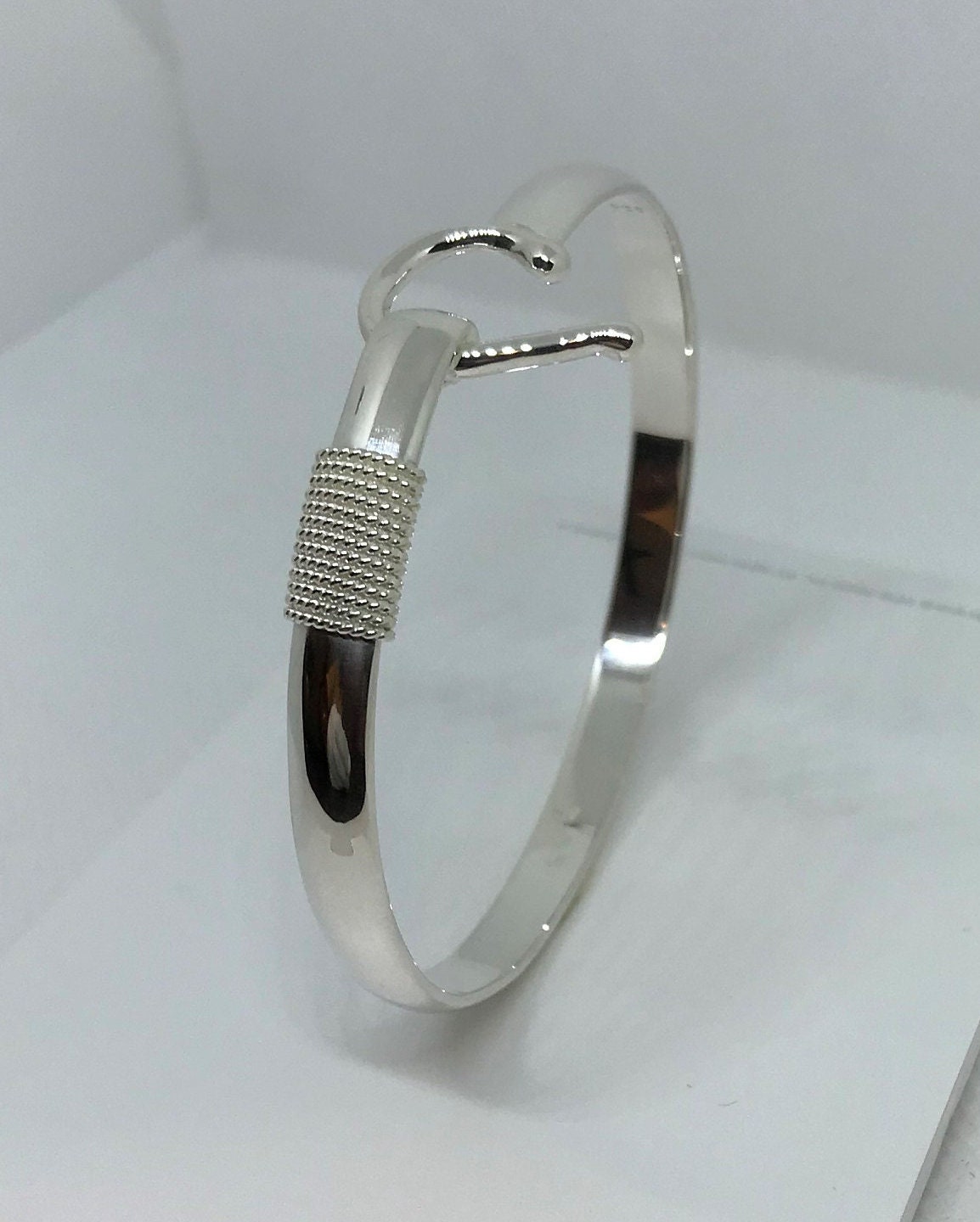 St John Sterling Silver Hook Bracelet 