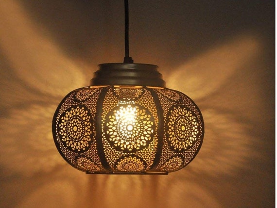 Christmas Gifts Newly Manufactured Moroccan Light Ceiling Light Fixture Diwali Decor Love Gifted Arabian Golden Light Hanging Lamp
